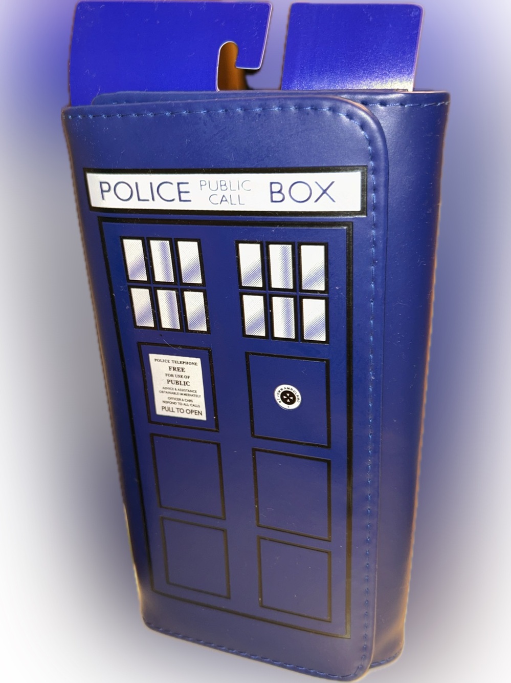 Dr Who TARDIS Police Call Box Phone Booth Trifold Clutch Wallet